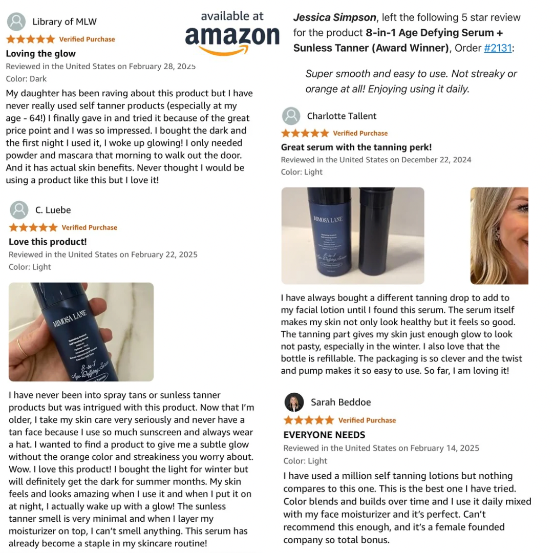 8-in-1 Age Defying Serum + Sunless Tanner (Award Winner)
